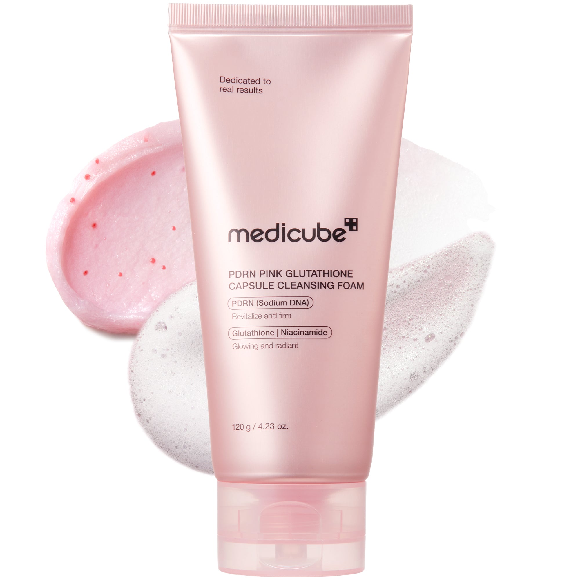 PDRN_00_30c4ca10-5767-4df0-92ee-d4b7fae5cae0 PDRN Pink Glutathione Capsule Foam Cleanser - Image 1
